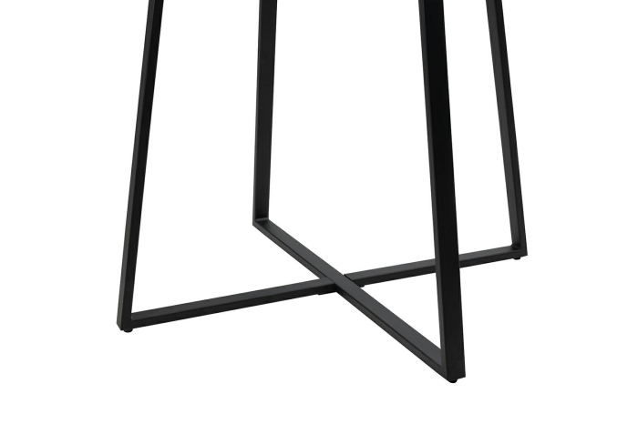 Masă de Dining Carat 100x100x76,5 cm, MDF Negru Pcv - King Home [3]