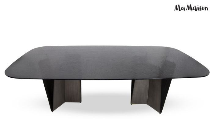 Masă de Dining Dune 240x120,5x75 cm, Negru - MaMaison [2]