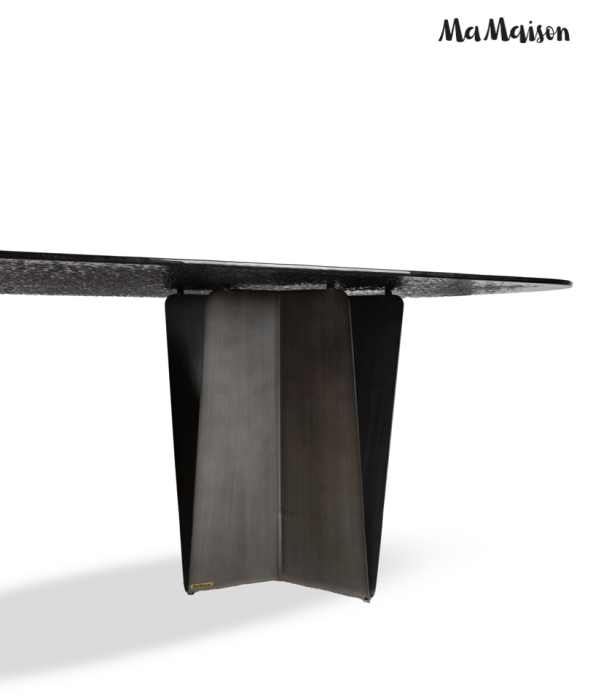 Masă de Dining Dune 240x120,5x75 cm, Negru - MaMaison [5]