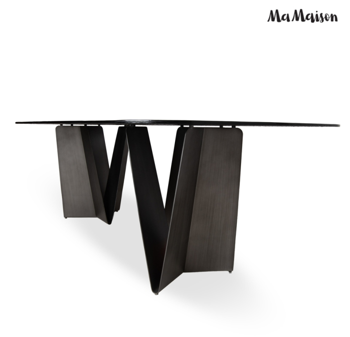 Masă de Dining Dune 240x120,5x75 cm, Negru - MaMaison [3]