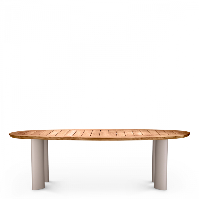   Masă de dining exterioară Free Form din tec natural 117217 EICHHOLTZ [3]