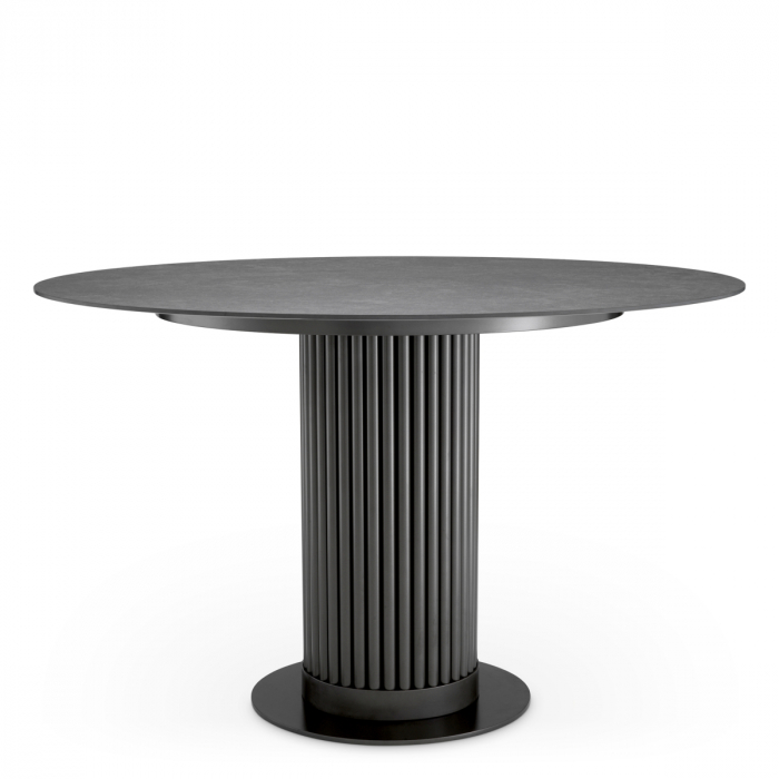   Masă de dining exterioară Volterra cu blat rotund cu aspect de marmură 117743 EICHHOLTZ [4]