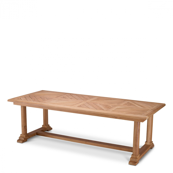   Masa de dining exterior Bell Rive din tec natural 117357 EICHHOLTZ [1]