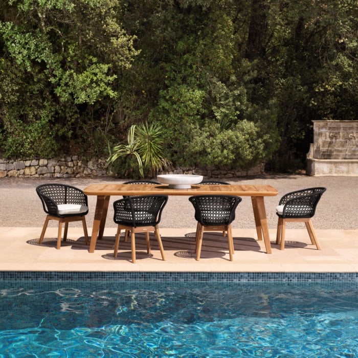   Masa de dining exterior Glover din tec natural 117379 EICHHOLTZ [2]