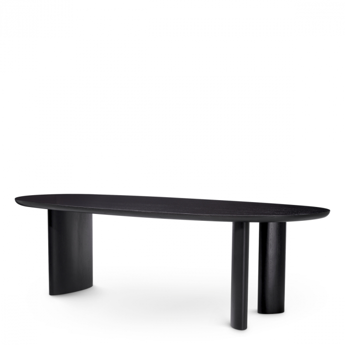   Masa de dining Lindner furnir negru 117467 EICHHOLTZ [4]
