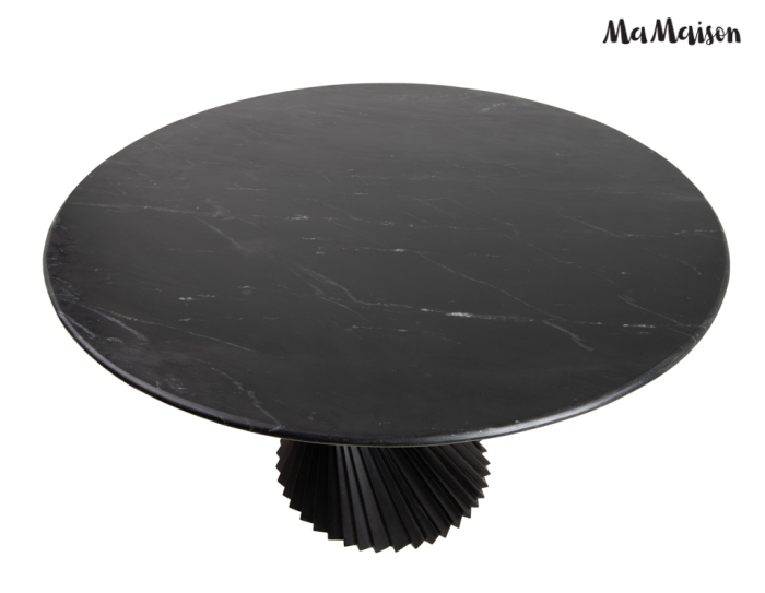 Masă de Dining Tango 120x120x76,5 cm, Negru - MaMaison [2]