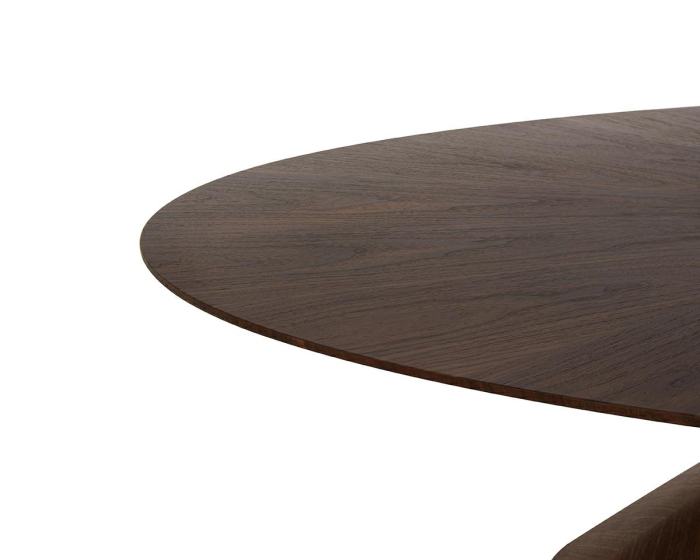 Masă de Dining Ufo 240x240x75,5 cm, Maro - King Home [2]