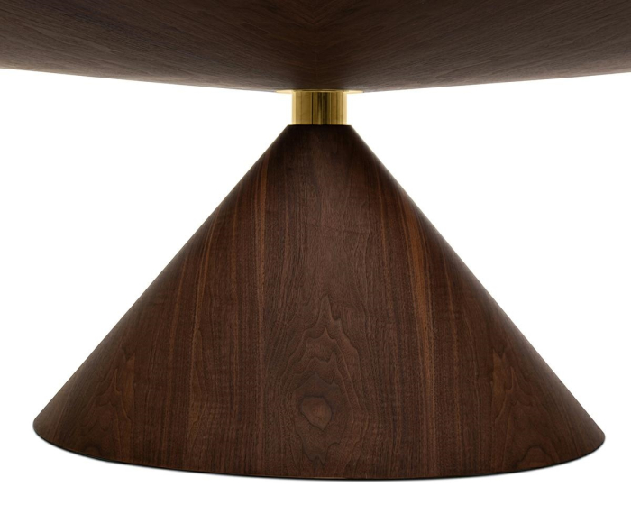 Masă de Dining Ufo 240x240x75,5 cm, Maro - King Home [4]