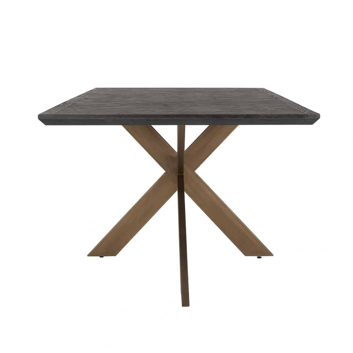 Masă de sufragerie Blackbone alamă 260 (Negru rustic), 7382 - Richmond Interiors [2]
