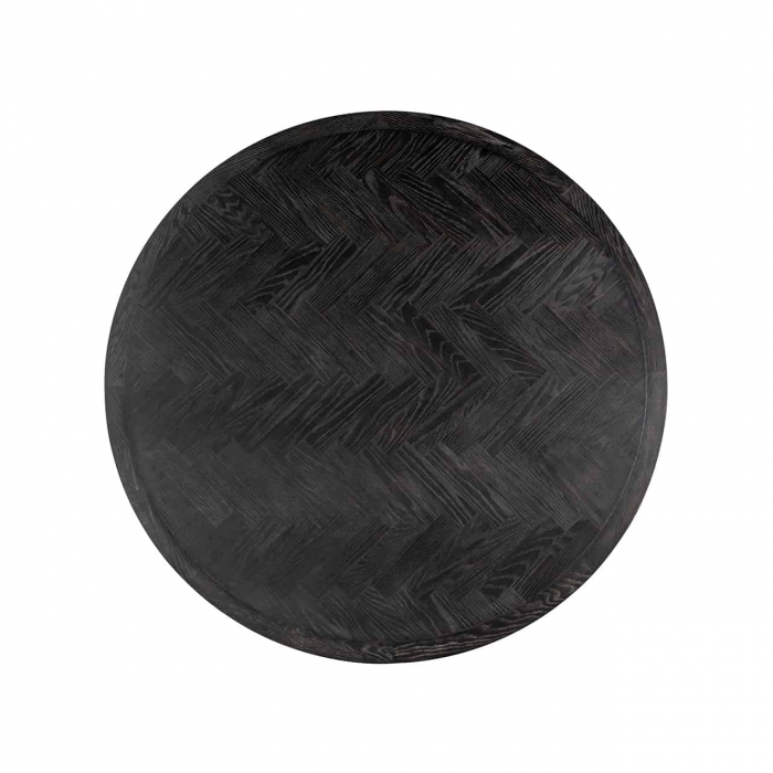 Masă de sufragerie Blackbone brass 140√ò (Negru rustic), 7381 - Richmond Interiors [2]