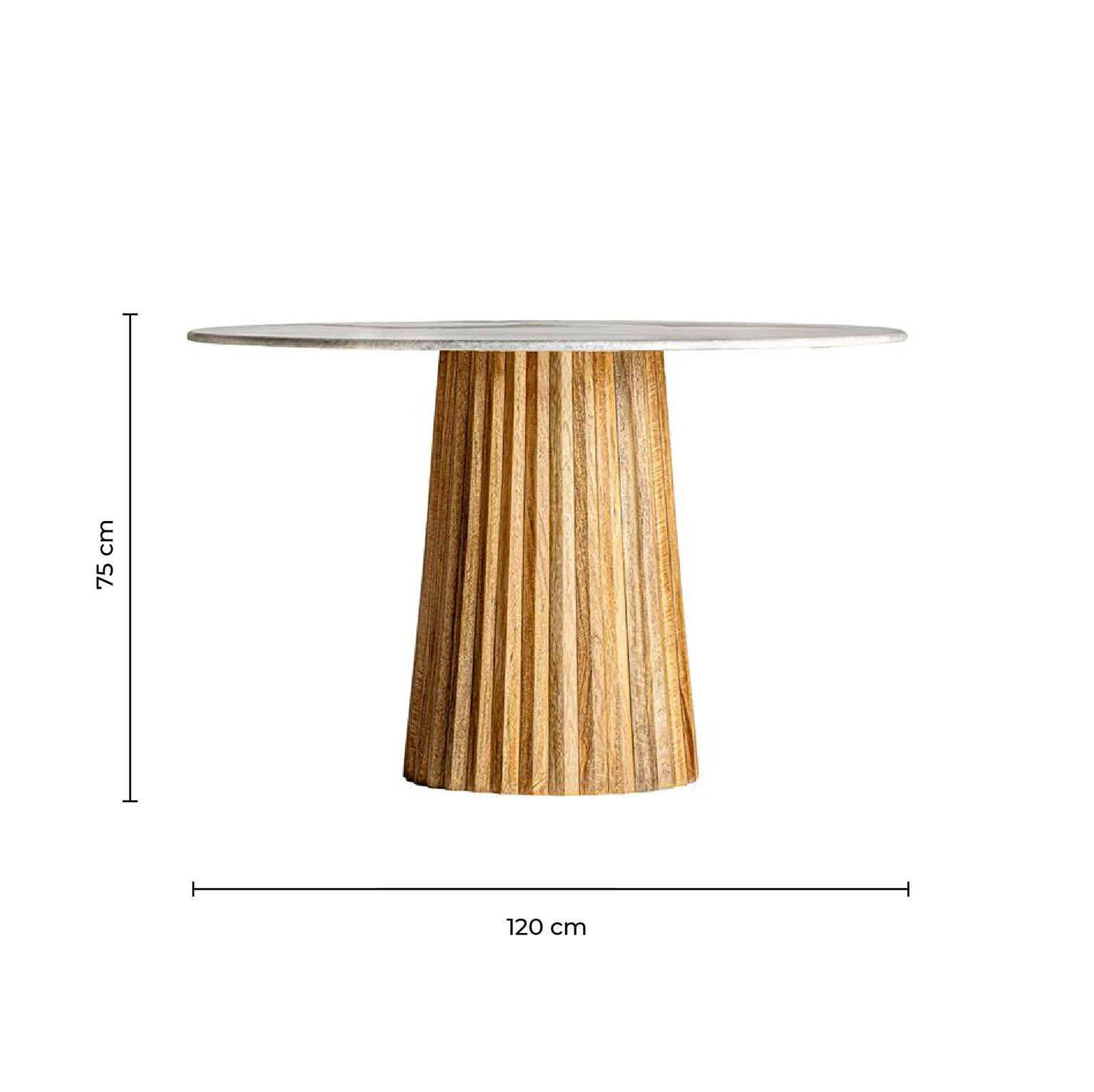 Masa de sufragerie din lemn Plisse VicalHome 28590 [7]