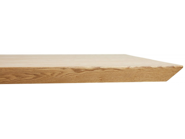 Masa design living Callum 200x100 cm, blat lemn natur, picioare albe metal, DT01210NAWH - Kokoon [6]