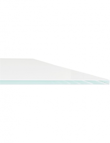 Masa design living Layton 200x100 cm, blat alb sticla, picioare metal, DT01300WHBS - Kokoon [4]