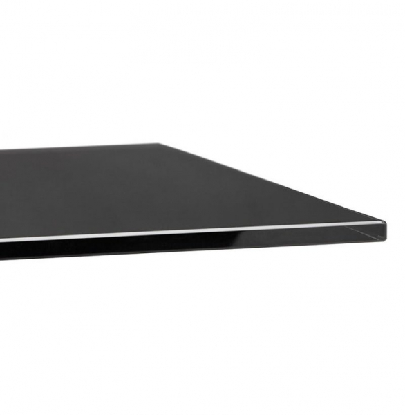 Masa design living Layton 200x100 cm, blat negru sticla, picioare metal, DT01310BLBS - Kokoon [6]
