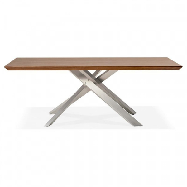 Masa design living nuc Callum 200x100 cm, blat lemn, picioare metal, DT01280WABS - Kokoon [3]