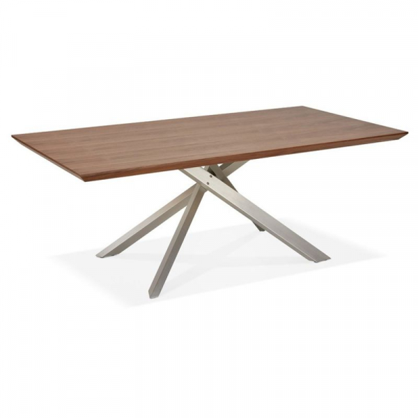 Masa design living nuc Callum 200x100 cm, blat lemn, picioare metal, DT01280WABS - Kokoon [5]