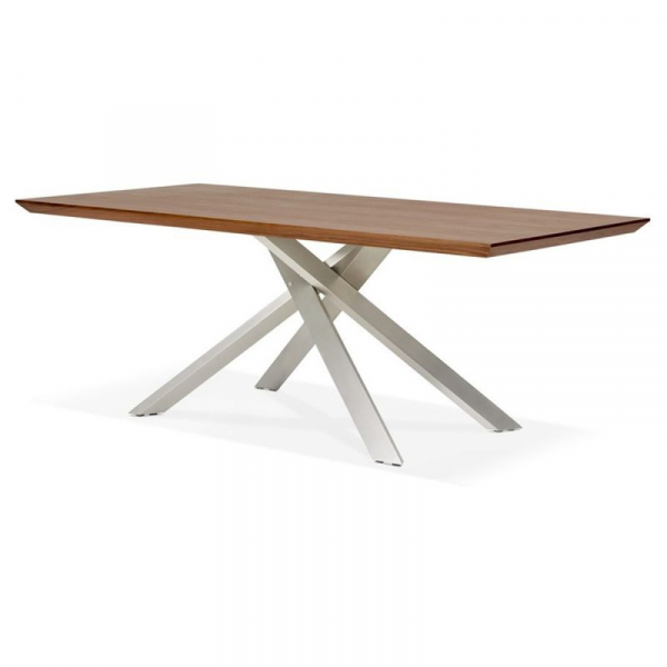 Masa design living nuc Callum 200x100 cm, blat lemn, picioare metal, DT01280WABS - Kokoon [2]