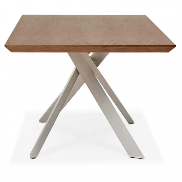 Masa design living nuc Callum 200x100 cm, blat lemn, picioare metal, DT01280WABS - Kokoon [4]