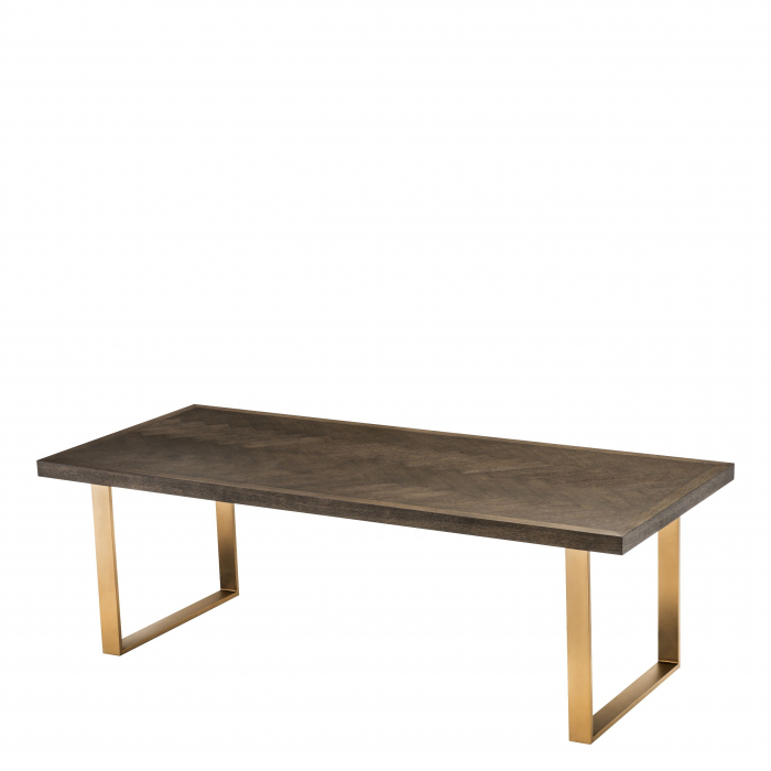   Masă de dining Melchior furnir de steBorcan maro 230 cm 111857 EICHHOLTZ [2]