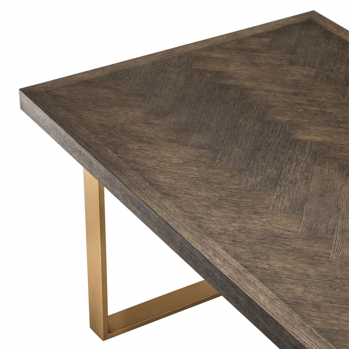   Masă de dining Melchior furnir de steBorcan maro 230 cm 111857 EICHHOLTZ [3]
