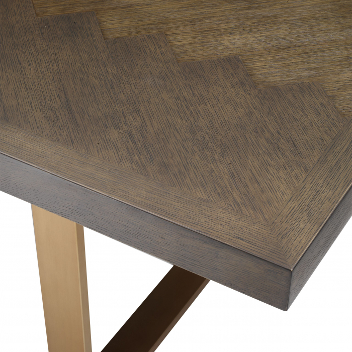   Masa de dining Melchior furnir de steBorcan brun 300 cm 112320 EICHHOLTZ [3]