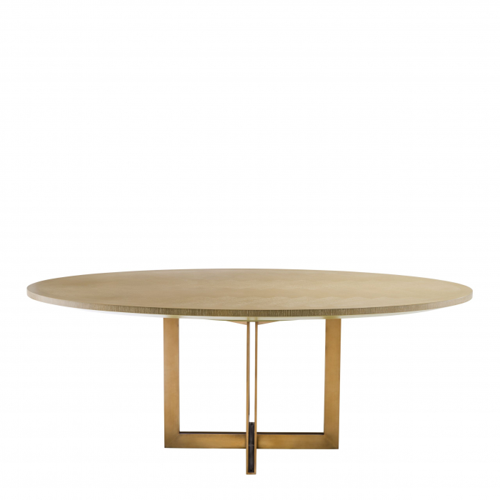   Masa de dining Melchior oval din furnir de steBorcan spălat 113271 EICHHOLTZ [2]