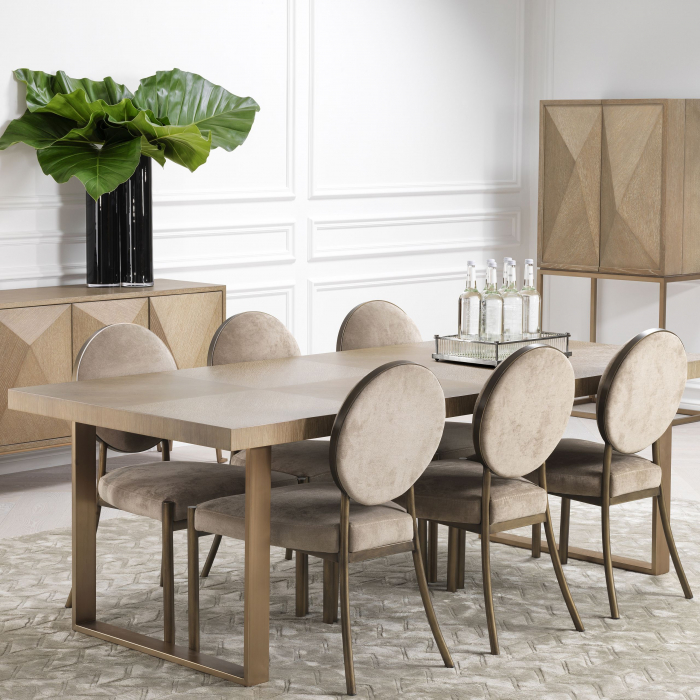   Masă de dining Remington 230 x 100 cm furnir de steBorcan spălat 111460 EICHHOLTZ [4]