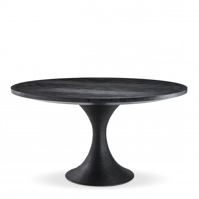   Masa de dining Melchior rotundă din furnir de steBorcan cărbune 113281 EICHHOLTZ [6]