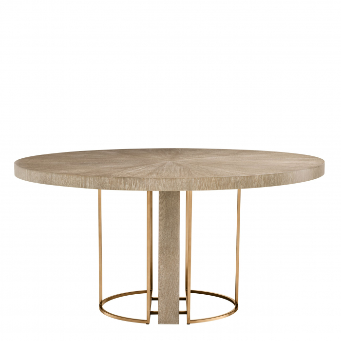   Masă de dining Remington ø 152 cm furnir de steBorcan spălat 111459 EICHHOLTZ [2]