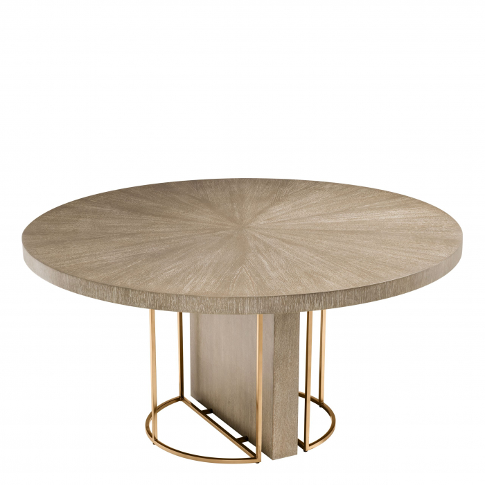   Masă de dining Remington ø 152 cm furnir de steBorcan spălat 111459 EICHHOLTZ [4]