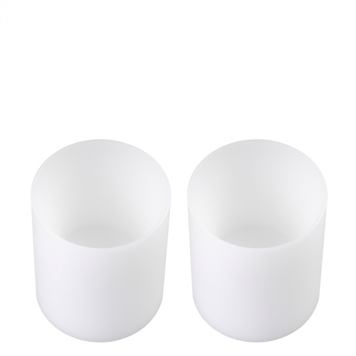   Lumânare artificială adâncă ø 10 x H. 12 cm albă S/2 110883 EICHHOLTZ [4]