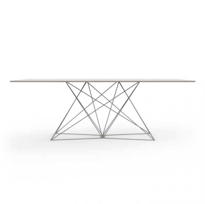 Masa exterior Faz 200x100x72 cm, baza metal model modern geometric, 54053 - Vondom [11]
