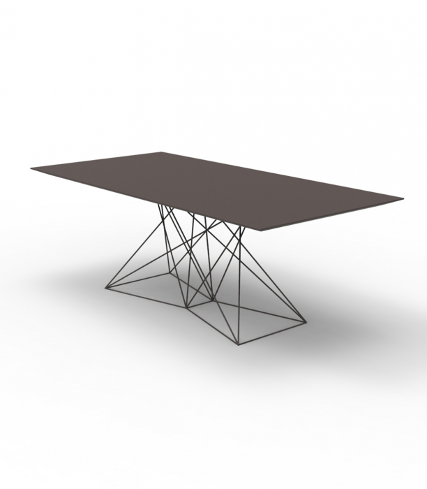 Masa exterior Faz 200x100x72 cm, baza metal model modern geometric, 54053 - Vondom [4]