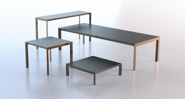 Masa exterior Frame 160x80x74 cm, blat HPL/DEKTON®, picioare aluminiu, 54236F BE W - Vondom [4]