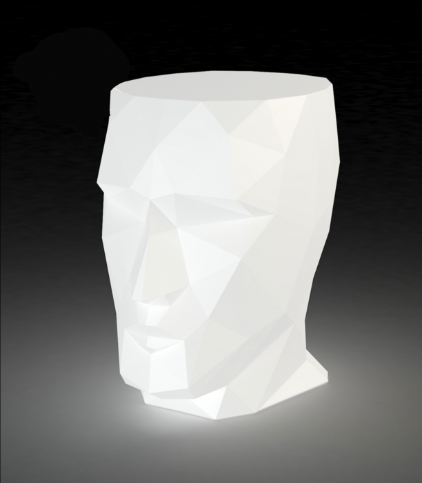 Masa exterior LED Adan 49x68x70 cm, forma sculptura fata geometrica, 49062 - Vondom [31]