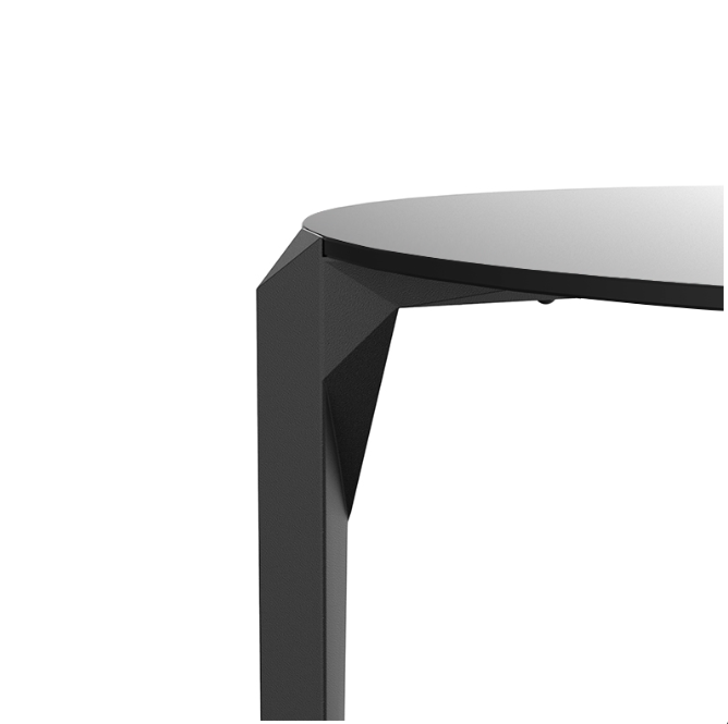 Masa exterior patrata Quartz 79x79 cm HPL alb/negru/ecru, 54205 BE E - Vondom [3]