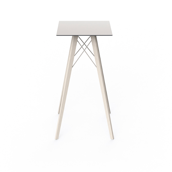 Masa exterior inalta Faz 50x50x74 cm, blat HPL/DEKTON®, picioare lemn, 54315M KELYA - Vondom [3]