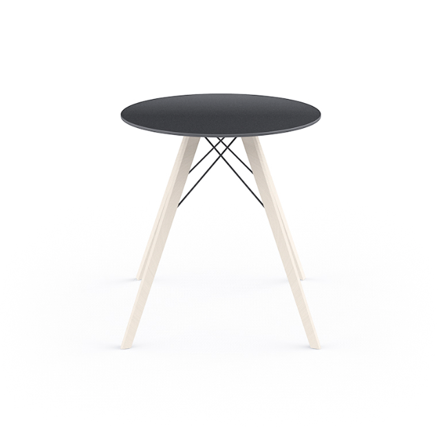 Masa exterior rotunda Faz √∏70x74 cm, blat HPL/DEKTON®, picioare lemn, 54312 BE B - Vondom [2]