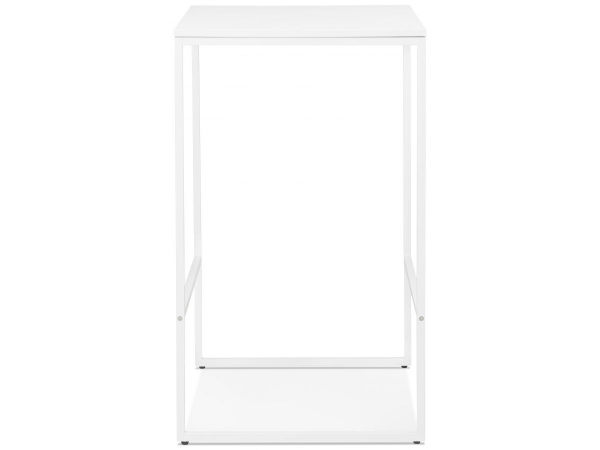 Masa inalta bar alba Arun 60x60x106 cm, design industrial, BT00430WHWH - Kokoon [4]