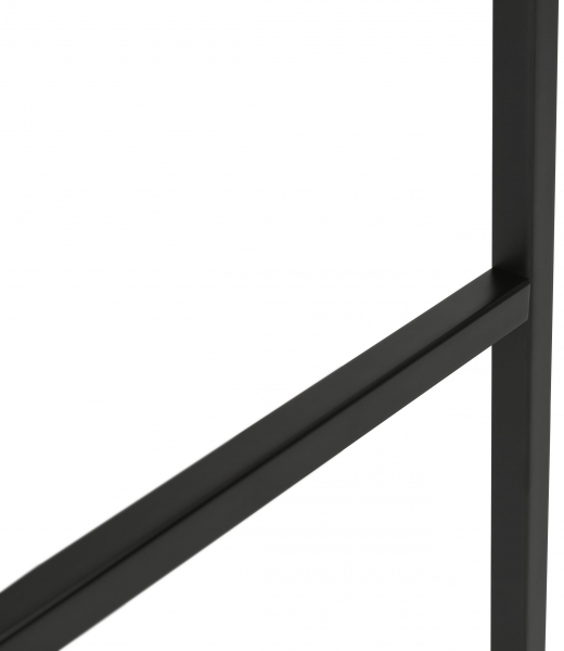 Masa inalta bar Arun 60x60x106 cm, blat alb, picioare negre, design industrial, BT00470WHBL - Kokoon [6]