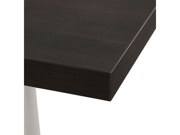 Masa inalta bar Arun, neagra, 60x60x106 cm, design industrial, picioare negre, blat lemn masiv, BT00440WEBL - Kokoon [4]