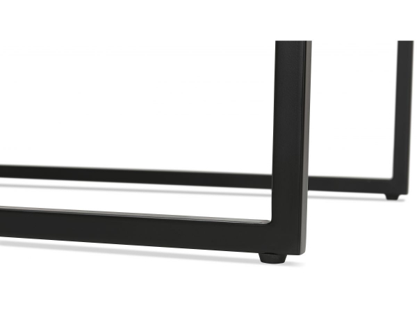 Masa inalta bar neagra Arun 60x60x106 cm, design industrial, BT00460BLBL - Kokoon [7]