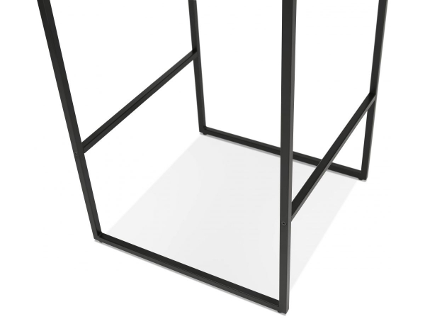 Masa inalta bar neagra Arun 60x60x106 cm, design industrial, BT00460BLBL - Kokoon [4]