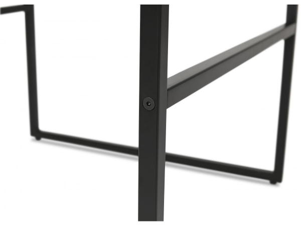 Masa inalta bar neagra Arun 60x60x106 cm, design industrial, BT00460BLBL - Kokoon [6]