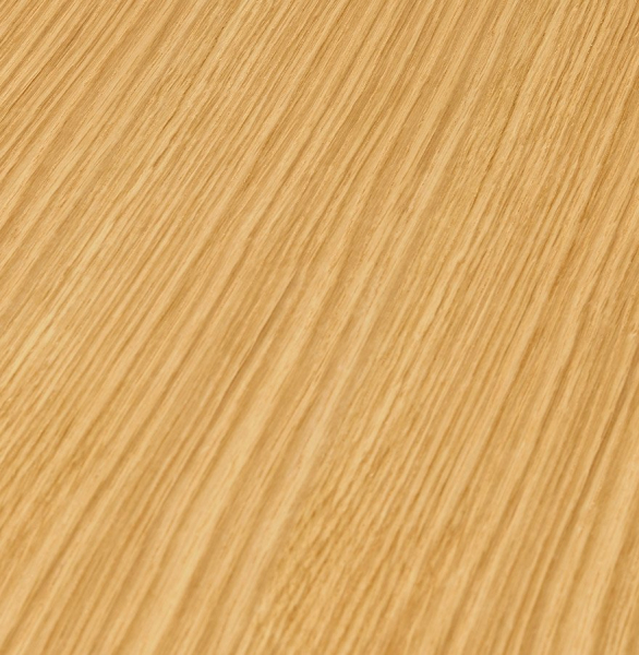 Masa inalta bar MDF lemn natur Otso 90 cm rotunda, picior central otel crom, design modern, BT00220NA - Kokoon [4]