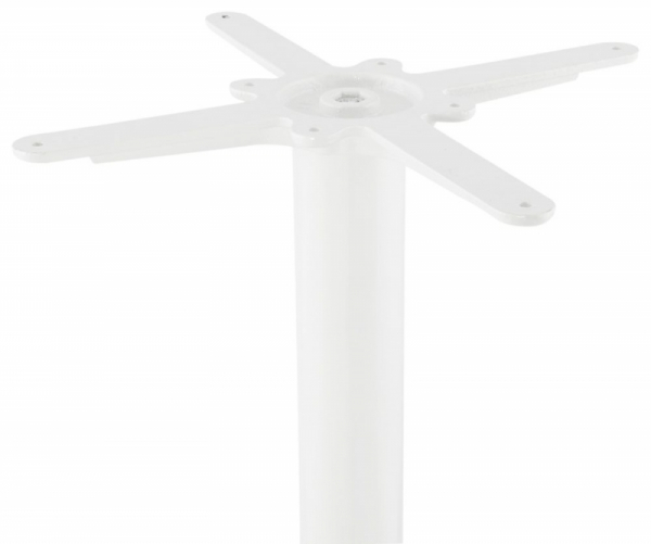 Masa inalta bar MDF alb Seppo 90 cm, picior central alb otel, BT00120WH - Kokoon [5]