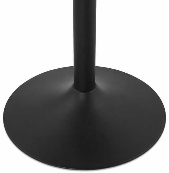 Masa inalta bar MDF negru  Walter 90 cm rotunda, picior central negru otel, BT00160BL - Kokoon [6]