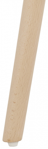 Masa inalta rotunda bar Amos 60x60x110 cm, MDF alb, design scandinav, picioare lemn natur, BT00320WHNA - Kokoon [10]