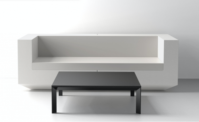 Masa joasa exterior Frame 160x100x32 cm, blat HPL/DEKTON®, picioare aluminiu, 54246F BE W - Vondom [8]