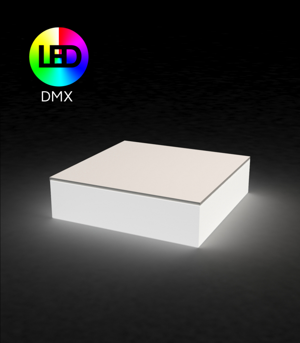 Masa joasa iluminare LED Jut 80x80x32cm, polipropilena, design minimalist, 44418 - Vondom [3]